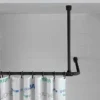 Black Shower Curtain Rail Support Arm