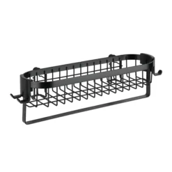 Black Wire Shower Caddy Shelf -Bathroom Accessories blkscs d1