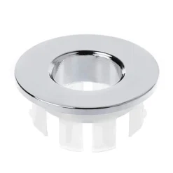 Chrome Plated Brass Basin Overflow Cover Insert Hole Trim