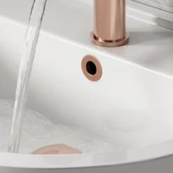 Arezzo Rose Gold Basin Overflow Cover Insert Hole Trim