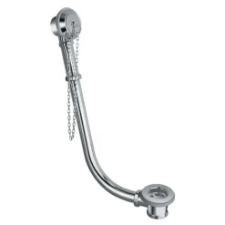 Crosswater - Chrome Exposed Bath Waste With Plug And Chain