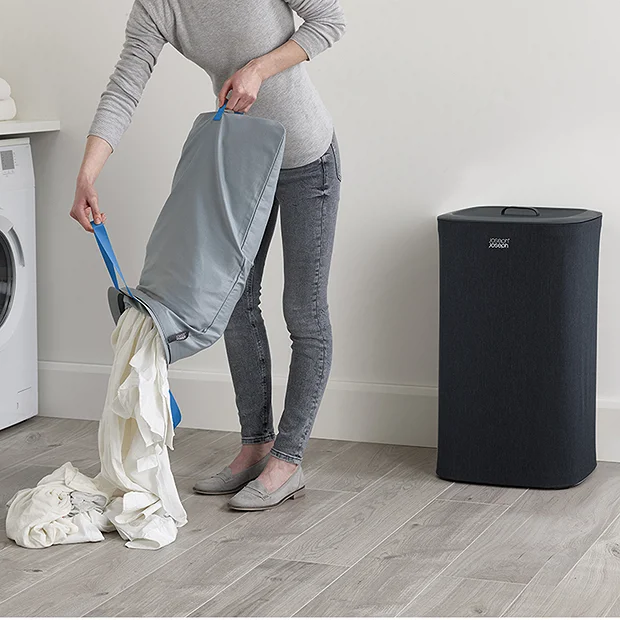 Joseph Joseph Tota 60L Laundry Separation Basket - Carbon Black 1 Joseph Joseph Tota 60L Laundry Separation Basket - Carbon Black