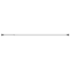 Croydex 8' 6" Self Supporting Telescopic Shower Cubicle Rod - Chrome -Bathroom Accessories croydextelescopicwhiteshowerrodad102022d1
