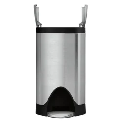 Simplehuman 10 Litre Butterfly Pedal Bin - Brushed Steel -Bathroom Accessories cw1899 d3