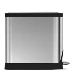 Simplehuman 10 Litre Butterfly Pedal Bin - Brushed Steel -Bathroom Accessories cw1899 d4