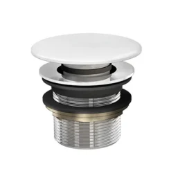 Crosswater Click Clack Unslotted Bath Waste For Stone Baths - Stone Gloss