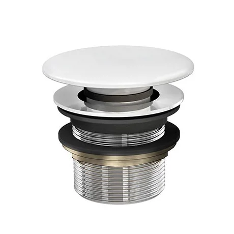 Crosswater Click Clack Unslotted Bath Waste For Stone Baths - Stone Gloss 1 Crosswater Click Clack Unslotted Bath Waste For Stone Baths - Stone Gloss