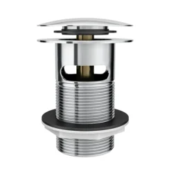 Easy Clean Slotted Basin Waste With Removable Click Clack