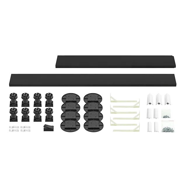 Leg + Panel Riser Kit For Black Slate Square + Rectangular Trays (over 1200mm) 1 Leg + Panel Riser Kit For Black Slate Square + Rectangular Trays (over 1200mm)