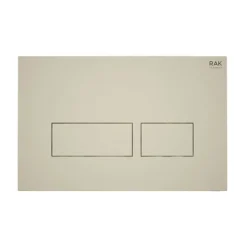 RAK Ecofix Matt Greige Dual Flush Plate With Rectangular Buttons
