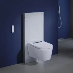 Geberit - Monolith WC Frame & Cistern For Wall Hung WC's - White/Aluminium -Bathroom Accessories geberitmonolithwcframecisternforwallhungwcswhited3