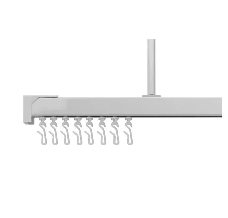 Croydex Slenderline Silver Shower Rail Kit 2 Croydex Slenderline Silver Shower Rail Kit - Image 2
