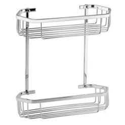 Toreno Modern 2 Tier Hexagonal Fixed Wire Basket