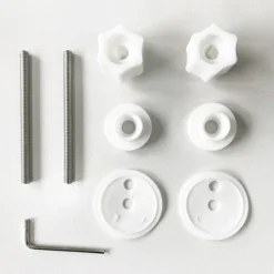 Toreno Wooden Toilet Seat Hinge Pack Brushed Brass