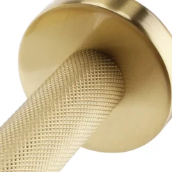 Arezzo Industrial Style Brushed Brass Round Towel Ring -Bathroom Accessories isbbtr d1