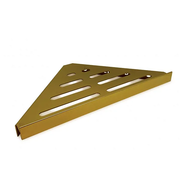 Genesis Luxe Gold Stainless Steel Reversible Shower Shelf 2 Genesis Luxe Gold Stainless Steel Reversible Shower Shelf - Image 2