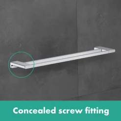 Hansgrohe AddStoris Chrome Double Towel Rail -Bathroom Accessories lifestlye chrome