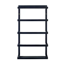 Milan 5 Tier Towel Rack - Matt Black 6 Milan 5 Tier Towel Rack - Matt Black -Bathroom Accessories mil5trbd1