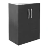 Brooklyn 600mm Black Floor Standing Vanity Cabinet (excluding Basin)