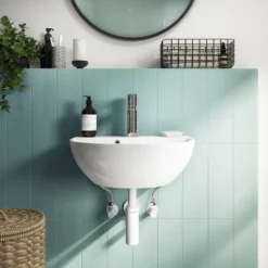 Arezzo White Trap And Isolating Set -Bathroom Accessories mrtismw d1