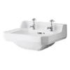 Carlton/Richmond 560mm Medium 2 Tap Hole Basin