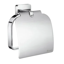 Smedbo Ice Toilet Roll Holder With Cover - Polished Chrome