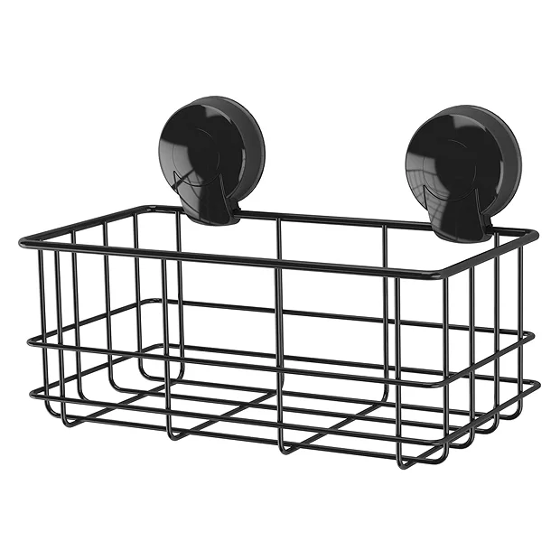 Orion SuctionLoc Black Bottle Shower Basket 2 Orion SuctionLoc Black Bottle Shower Basket - Image 2