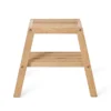 Natural Oak Slatted Bathroom Stool