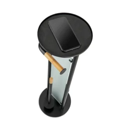 Croydex Matt Black & Bamboo Multi-Function Toilet Butler -Bathroom Accessories pa810021 d1