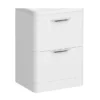 Monza 600mm White Floor Standing Vanity Cabinet (excluding Basin)