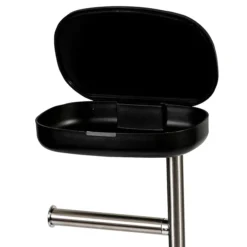 Premia Black Free Standing Toilet Roll & Spare Paper Holder -Bathroom Accessories premspc d2