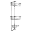 Croydex Stainless Steel 3-Tier Corner Basket
