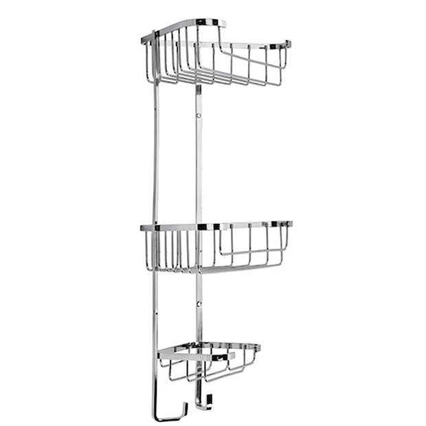 Croydex Stainless Steel 3-Tier Corner Basket 1 Croydex Stainless Steel 3-Tier Corner Basket