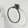 Bristan Black Square Towel Ring