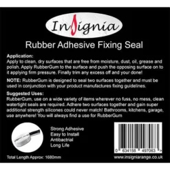 Insignia RubberGum Adhesive Fixing Seal -Bathroom Accessories rgum d2