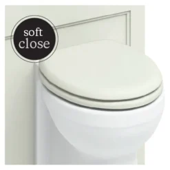 Burlington Soft Close Toilet Seat With Chrome Hinges - Sand