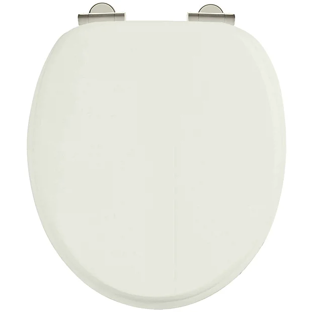 Burlington Soft Close Toilet Seat With Chrome Hinges - Sand 2 Burlington Soft Close Toilet Seat With Chrome Hinges - Sand - Image 2
