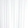 Satin Stripe Shower Curtain W1800 X H1800mm With Curtain Rings - White