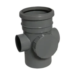 FloPlast 110mm Anthracite Grey Access Pipe