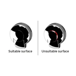 Orion SuctionLoc Black Toilet Roll Holder