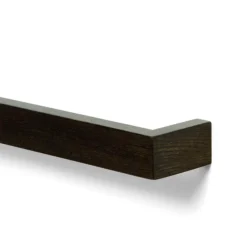 600mm Single Wooden Towel Rail Dark Oak