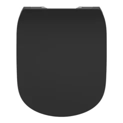 Ideal Standard Tesi Silk Black Soft Close Thin Toilet Seat & Cover -Bathroom Accessories t3527v3 d2