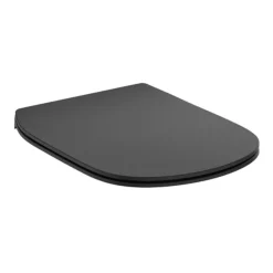 Ideal Standard Tesi Silk Black Soft Close Thin Toilet Seat & Cover -Bathroom Accessories t3527v3 d3