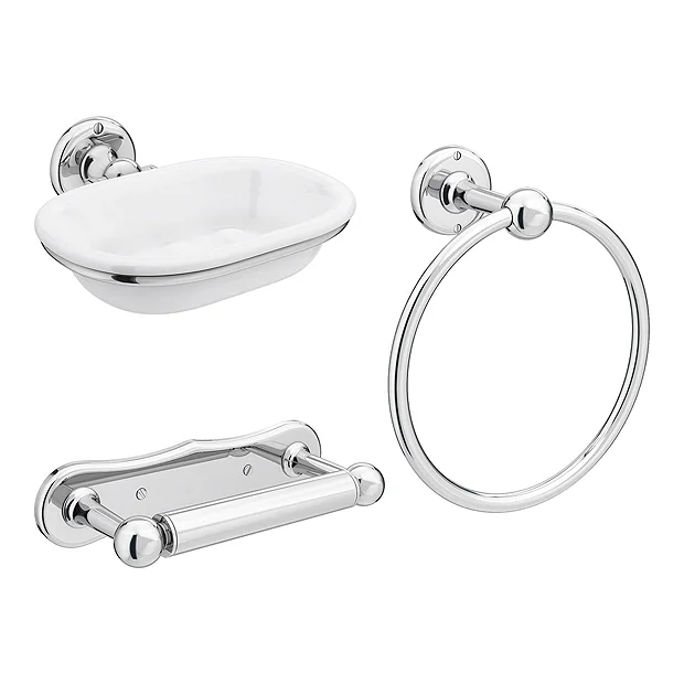 Traditional 3-Piece Bathroom Accessory Pack 2 Traditional 3-Piece Bathroom Accessory Pack - Image 2