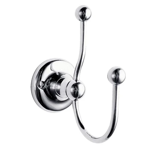 Hudson Reed Traditional Chrome Double Robe Hook 1 Hudson Reed Traditional Chrome Double Robe Hook
