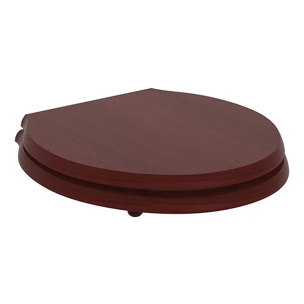 Ideal Standard Waverley Mahogany Standard Toilet Seat & Cover 1 Ideal Standard Waverley Mahogany Standard Toilet Seat & Cover