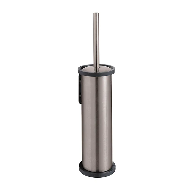 Venice Brushed Nickel Toilet Brush & Holder 1 Venice Brushed Nickel Toilet Brush & Holder