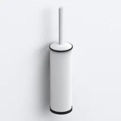 Venice White Toilet Brush & Holder