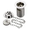 Bristan - Traditional Bath Waste With Porcelain Plug - Chrome
