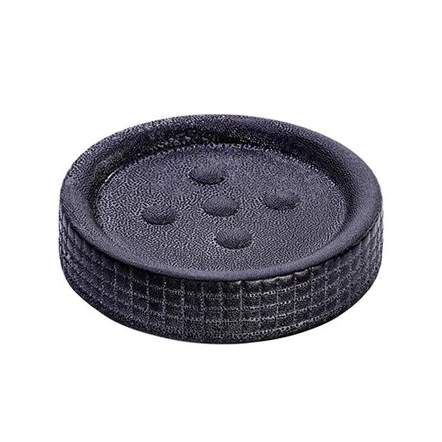 Wenko Polaris Jet Ceramic Anthracite Soap Dish 2 Wenko Polaris Jet Ceramic Anthracite Soap Dish - Image 2